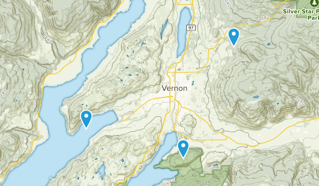 Vernon, British Columbia Map