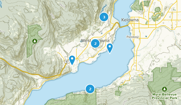 West Kelowna, British Columbia Map