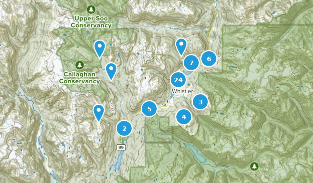 Whistler, British Columbia Map