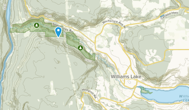 Williams Lake, British Columbia Map