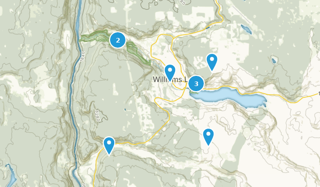 Williams Lake, Columbia Británica Map
