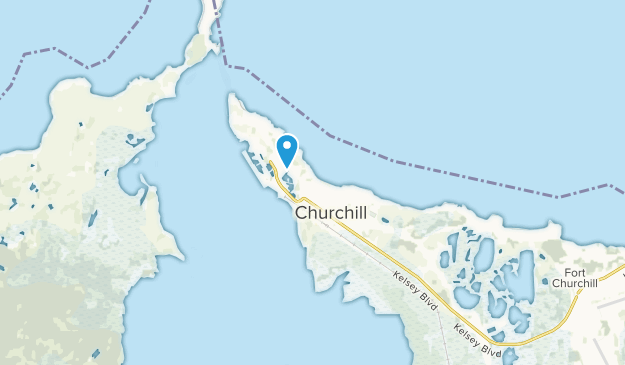 Churchill, Manitoba Map