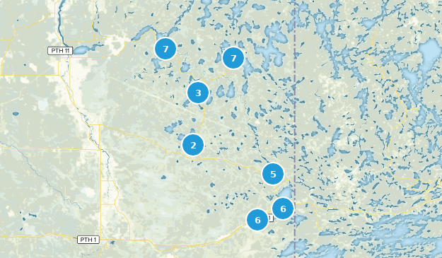 division No 1, Manitoba Map