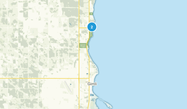 Gimli, Manitoba Map