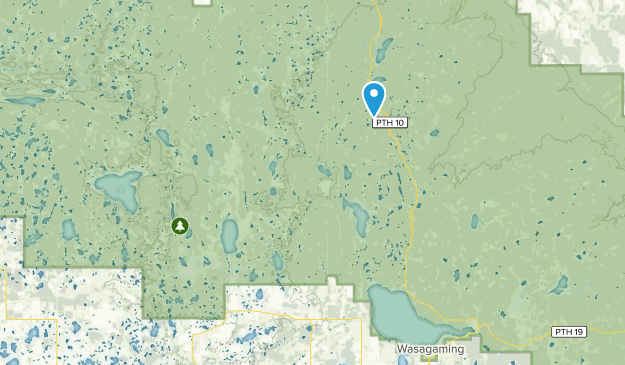 Lake Audy, Manitoba Map