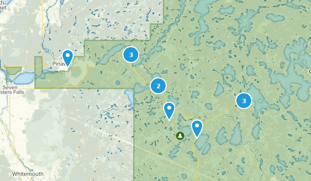 Pinawa, Manitoba Map