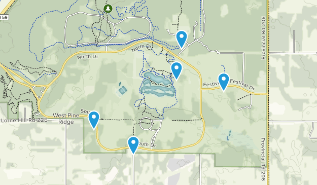 Pine Ridge, Manitoba Map