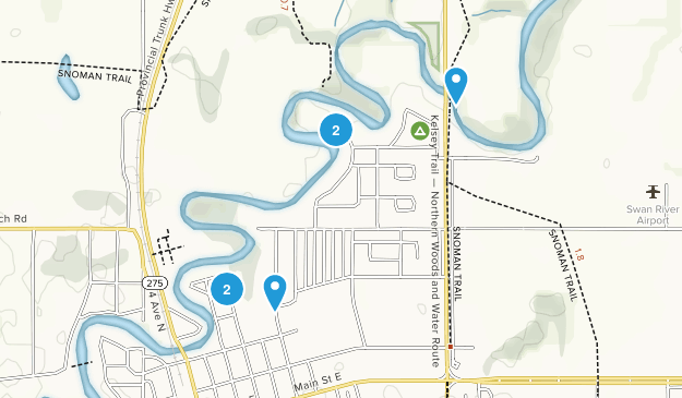 Swan River, Manitoba Map
