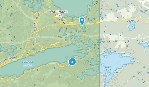 Whiteshell, Manitoba Map