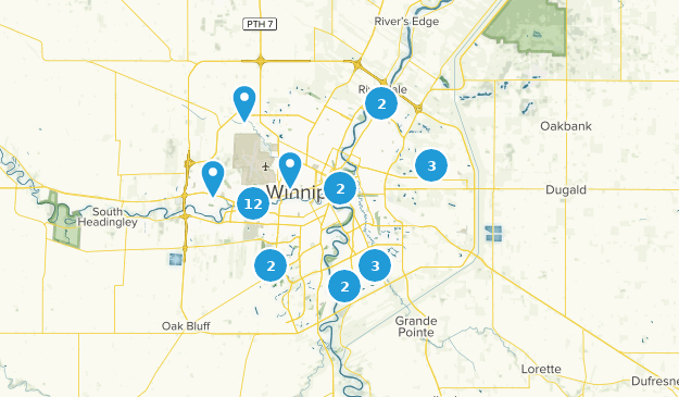 Winnipeg, Manitoba Map