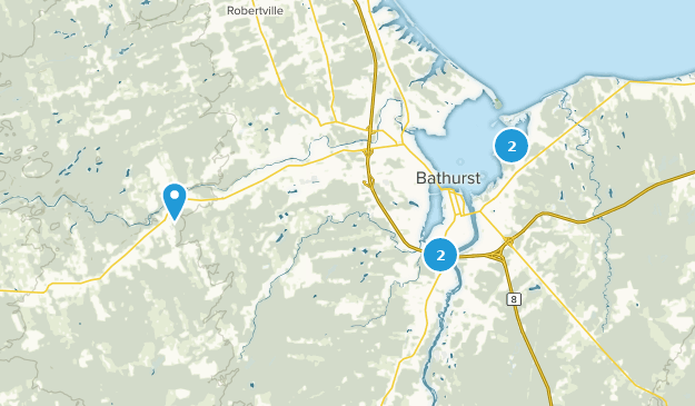 Bathurst, Nouveau-Brunswick Map