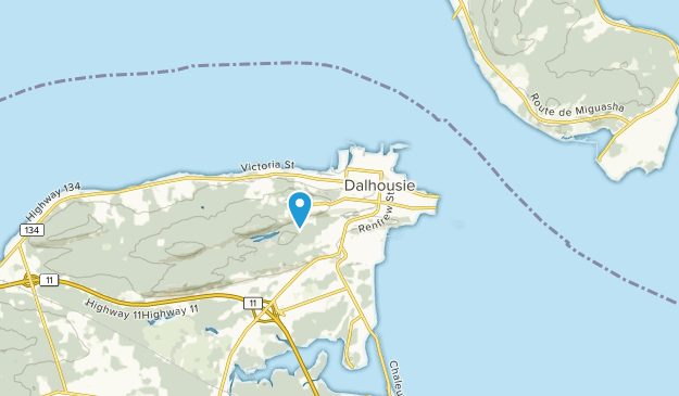 Dalhousie, New Brunswick Map