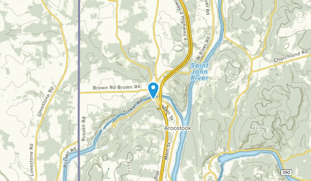 Four Falls, Nouveau-Brunswick Map