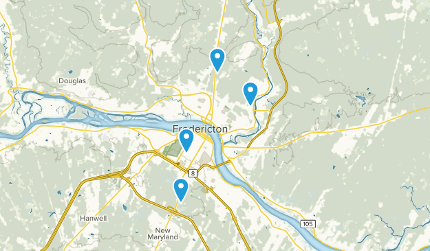 Fredericton, New Brunswick Map