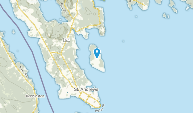 Ministers Island, Nouveau-Brunswick Map