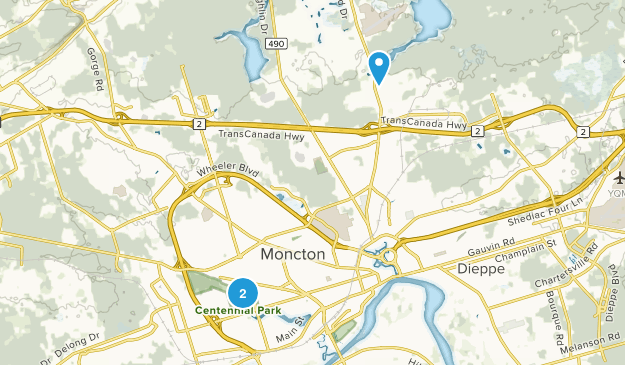 Moncton, New Brunswick Map
