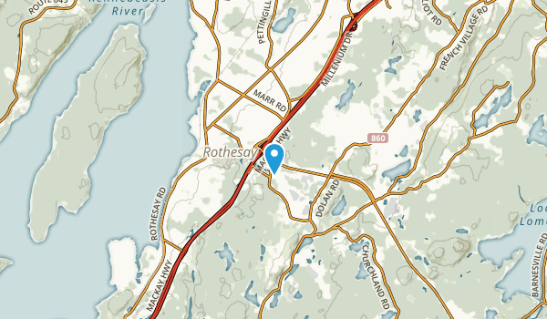 Rothesay, New Brunswick Map