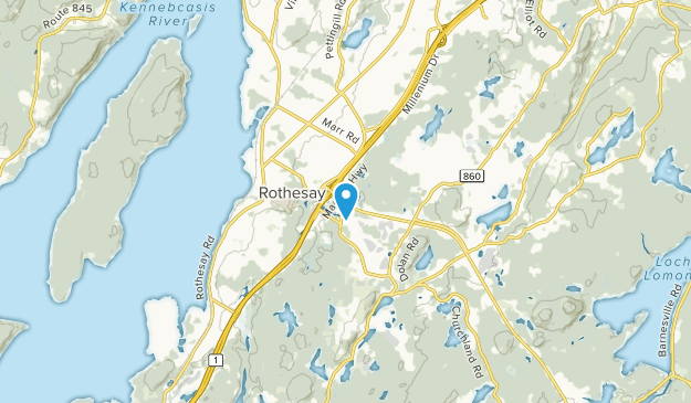 Rothesay, New Brunswick Map