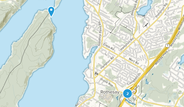 Rothesay, New Brunswick Map