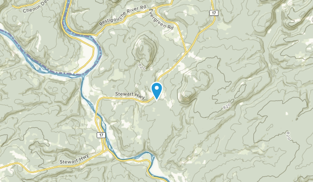 Squaw Cap, Nouveau-Brunswick Map