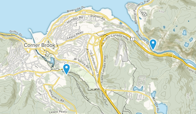 Corner Brook, Newfoundland and Labrador Map