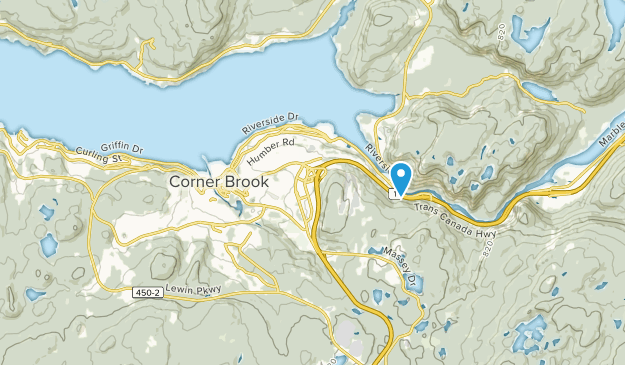 Corner Brook, Neufundland und Labrador Map