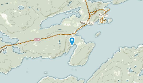 Hare Bay, Newfoundland and Labrador Map