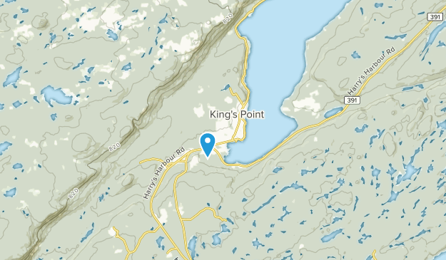 King's Point, Terranova y Labrador Map
