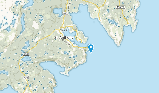 Saint Anthony, Newfoundland and Labrador Map