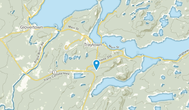 Traytown, Terranova y Labrador Map