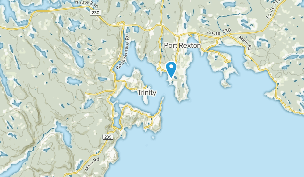 Trinity TB, Newfoundland and Labrador Map