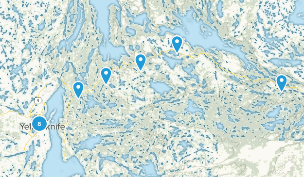 Yellowknife, Northwest Territories Map