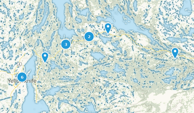 Yellowknife, Northwest Territories Map