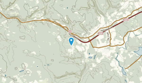 Beaver Mountain, Nova Scotia Map