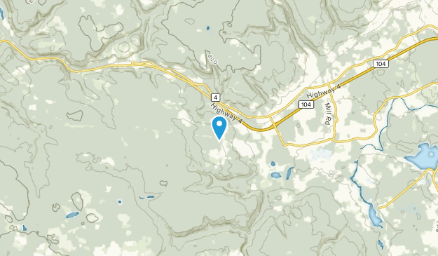 Beaver Mountain, Nova Scotia Map