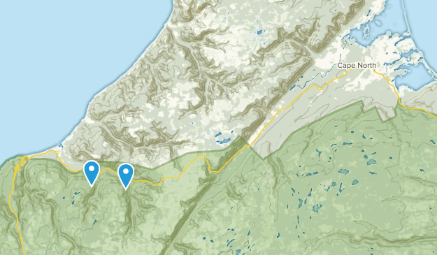 Cape North, Nova Scotia Map
