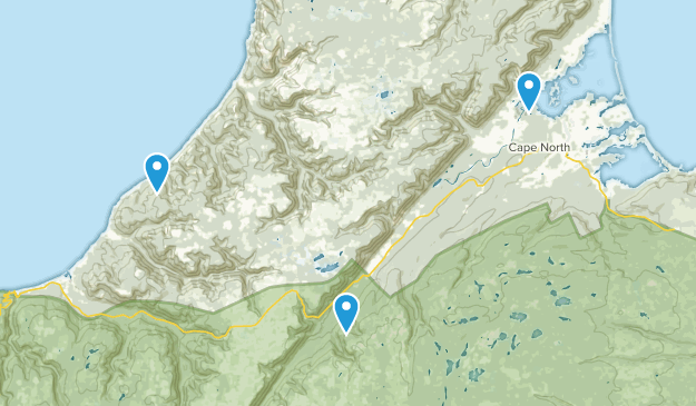 Cape North, Nova Scotia Map