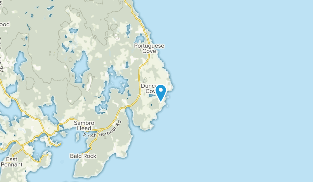 Duncans Cove, Nova Scotia Map