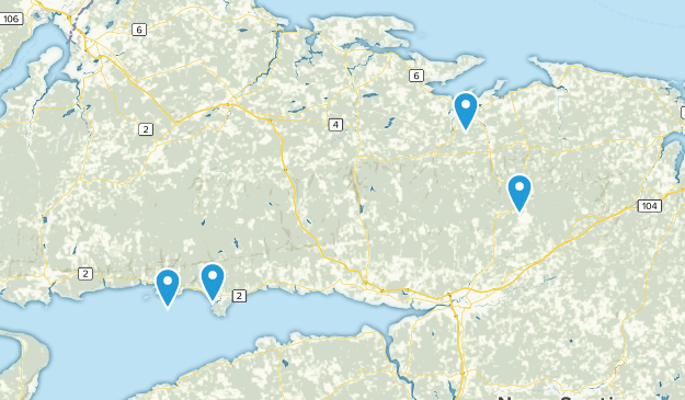 Folly Mountain, Nova Scotia Map