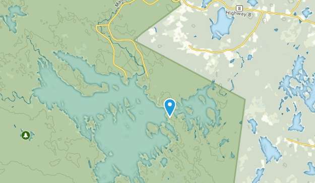Parque nacional Kejimkujik, Nueva Escocia Map