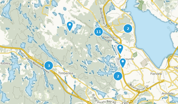 Timberlea, Nova Scotia Map