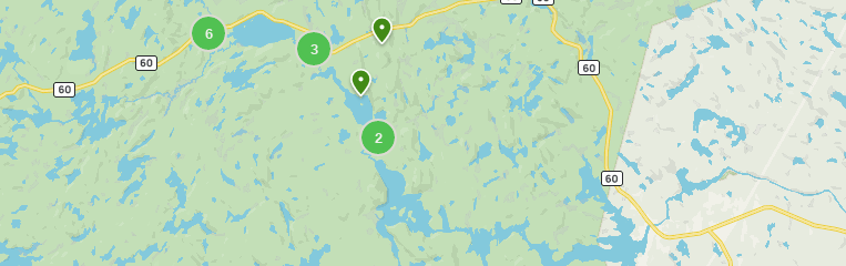 Hiking trails algonquin park cheap map