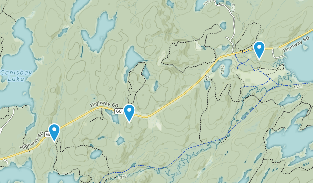 Algonquin Park, Ontario Map