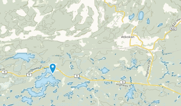 Atikokan, Ontario Map
