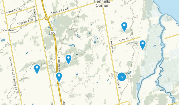 Bradford West Gwillimbury, Ontario Map
