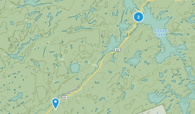 Canoe Lake, Ontario Map