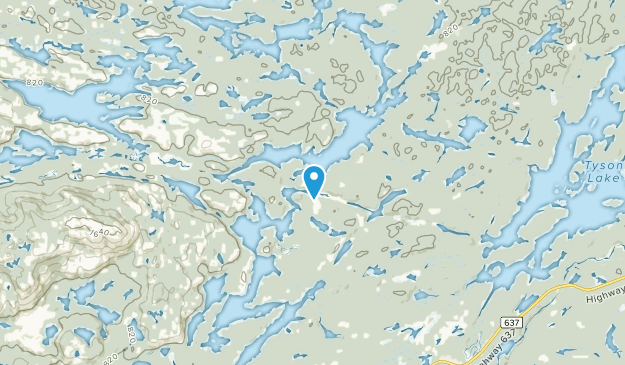 Collins Inlet, Ontario Map