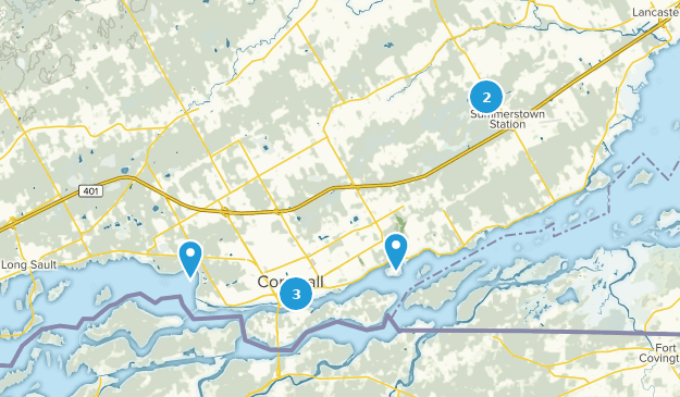 Cornwall, Ontario Map