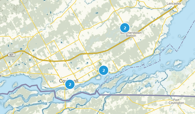 Cornwall, Ontario Map