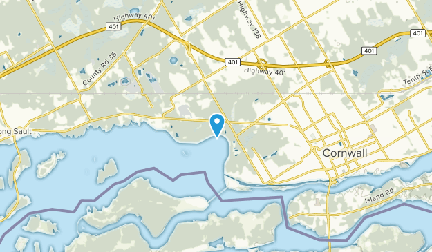 Cornwall Centre, Ontario Map